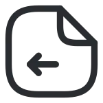 Document Previous SVG Icon